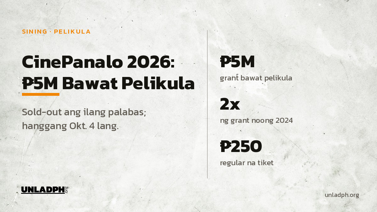 CinePanalo 2026: ₱5M Bawat Pelikula, Sold-Out ang Ilan