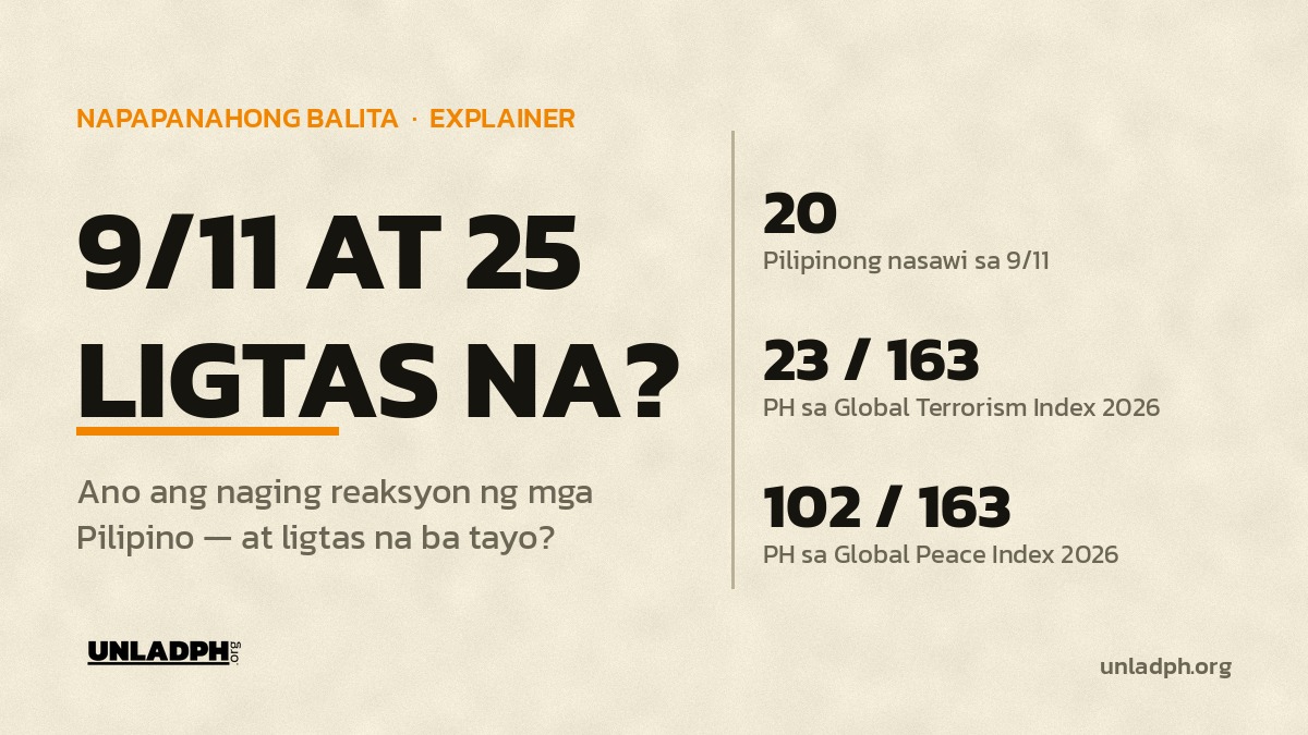 9/11 at 25: Mas Ligtas Na Ba ang Pilipinas Ngayon?