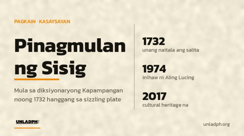 Pinagmulan ng Sisig: 1732 unang naitala ang salita, 1974 inihaw ni Aling Lucing, 2017 cultural heritage na