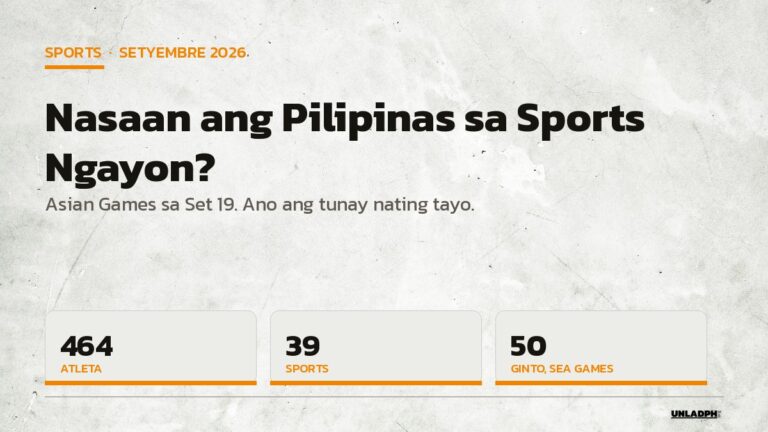 Nasaan ang Pilipinas sa sports ngayon — 464 atleta, 39 sports, 50 ginto sa SEA Games.