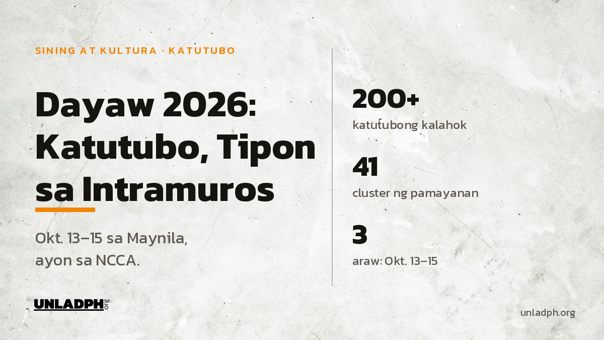 Dayaw 2026: Mahigit 200 Katutubo, Tipon sa Intramuros