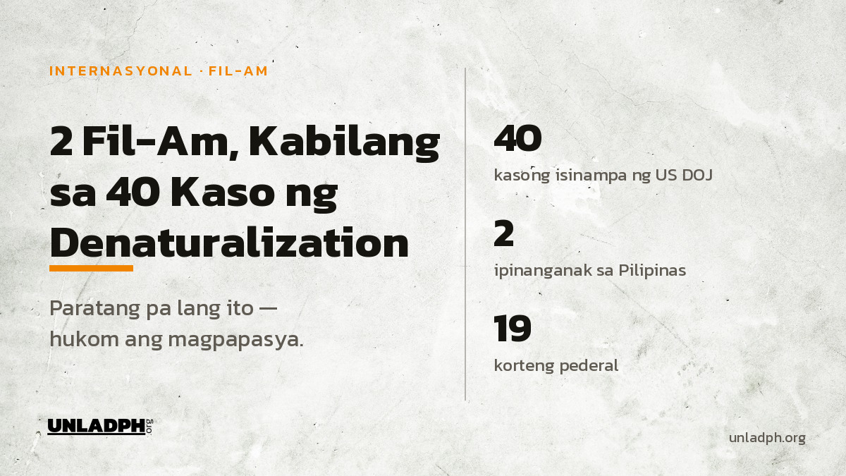 2 Fil-Am, Kabilang sa 40 Gustong Bawian ng US Citizenship