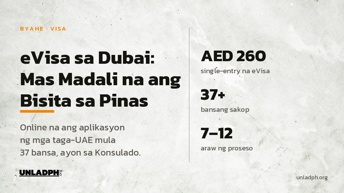 eVisa sa Dubai: Mas Madali na ang Bisita sa Pinas