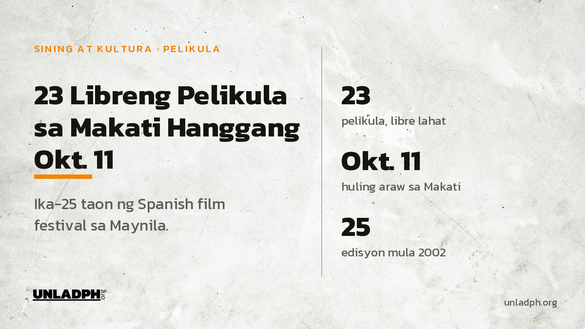 Película>Pelikula: 23 Libreng Pelikula Hanggang Okt. 11